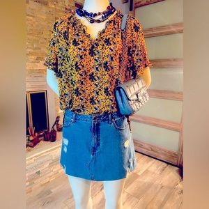 Liz Claiborne floral blouse